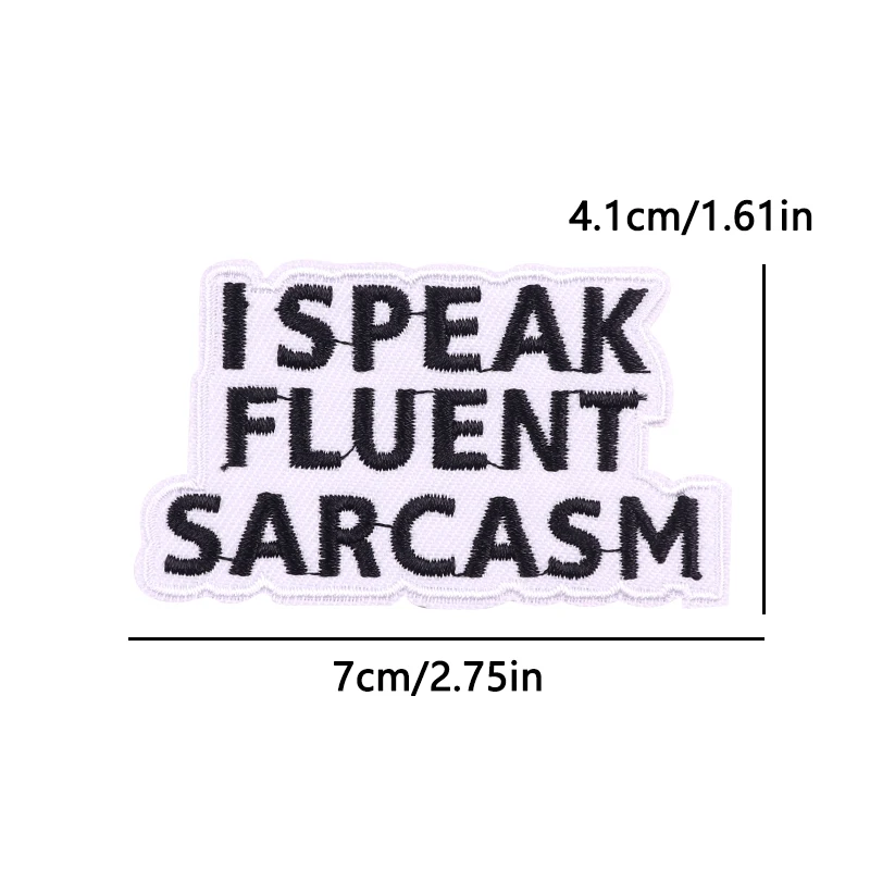 Embroidered Personality Slogan Iron-On Patch