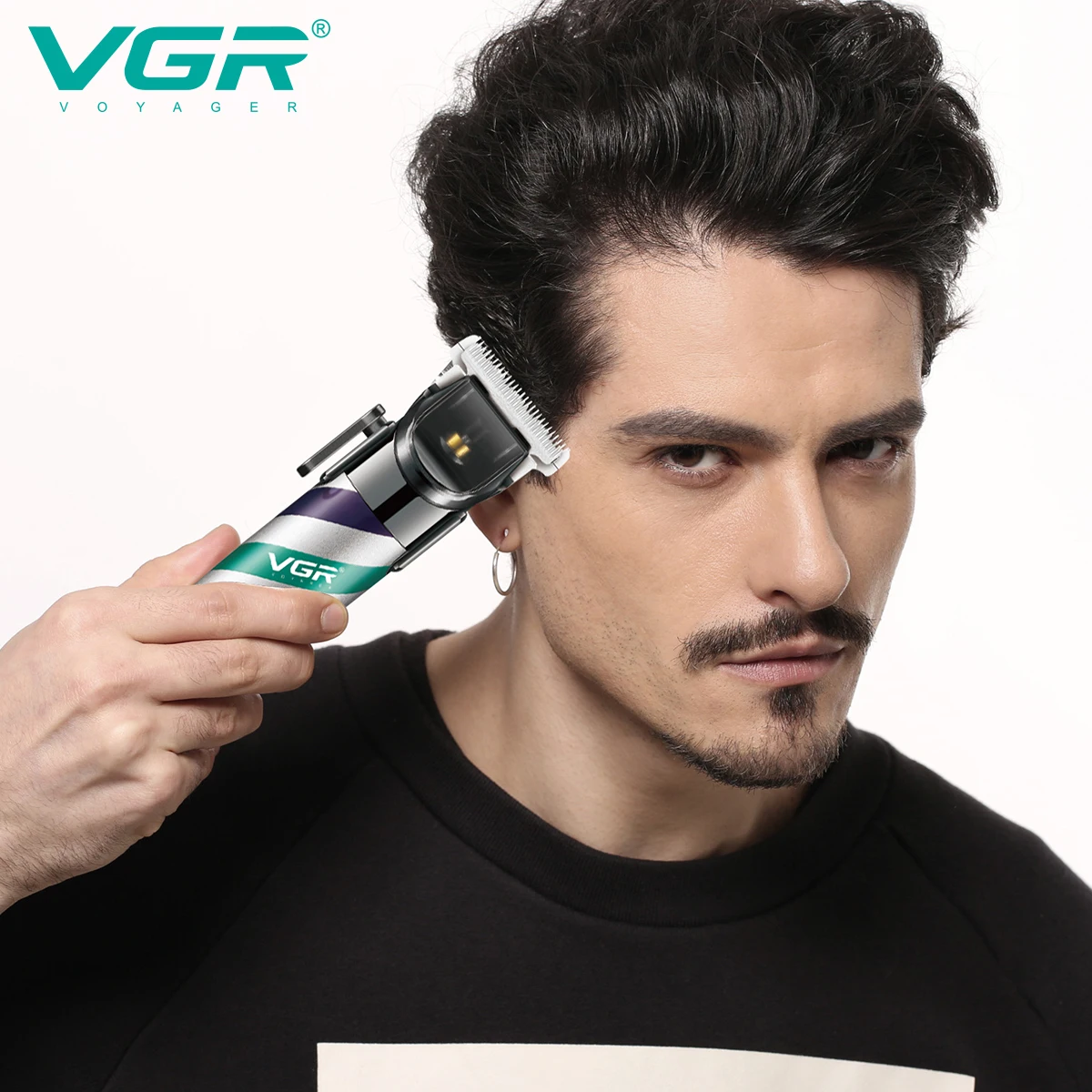 VGR maquina cortar pelo profesional cortapelos profesional hombre maquina  cortar pelo Broche del pelo Profesional Clíper Recargable Maquina de cortar  pelo Sin cable Ajustable Eléctrico Maquinillas para hombres V-692 -  AliExpress