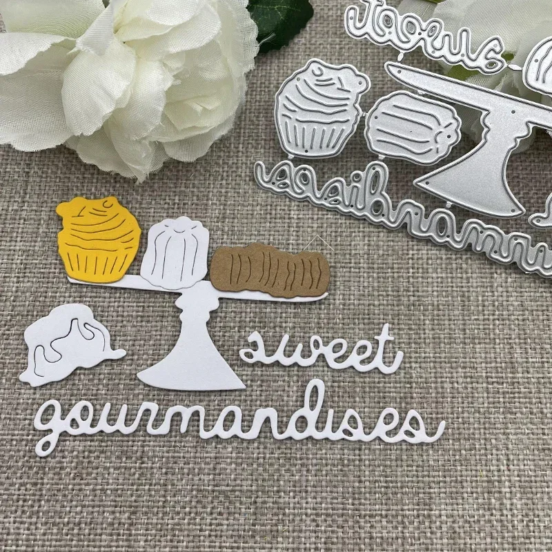 Neue Metall-Stanzformen für Kuchenplatten, Buchstaben und Macarons, Schablonen für DIY-Scrapbooking, dekorative Handarbeit, Stanzformen-Vorlage
