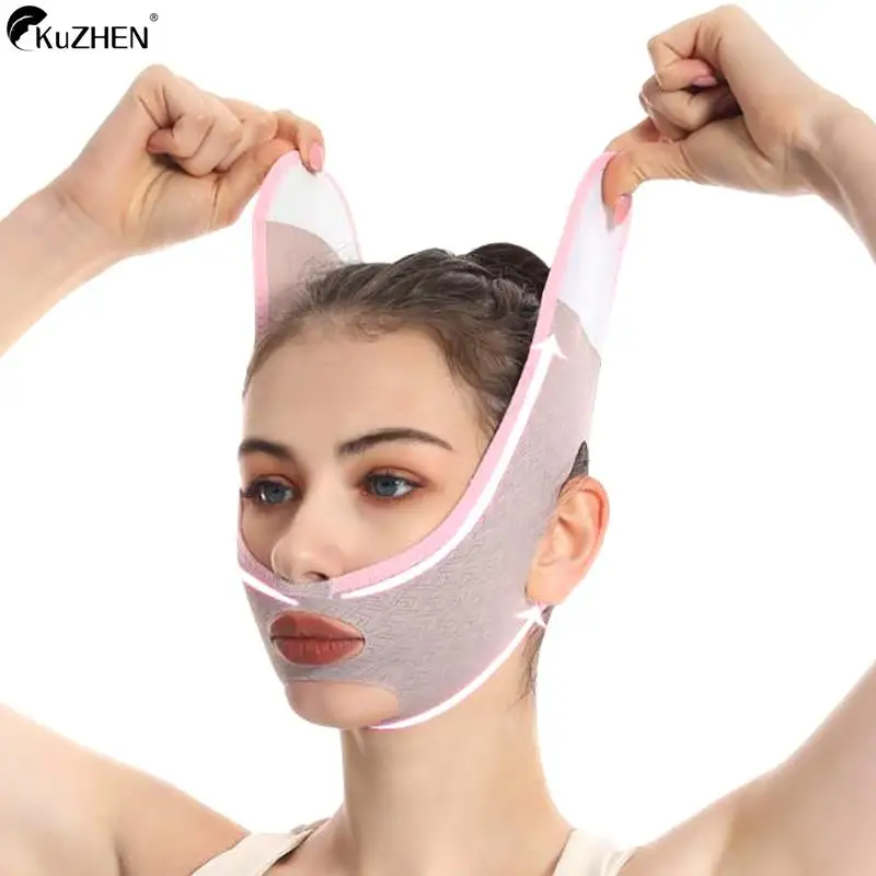 Face Lift V Shaper Mask Fasciatura Dimagrante Per Il Viso Chin Cheek Lift Up Belt Cinturino Antirughe Beauty Neck Thin Lift Strumenti Per La Cura Del 
