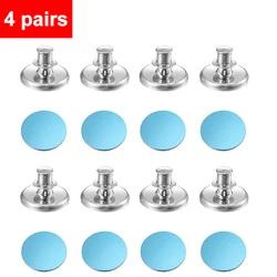 Curtain Magnetic Button Clips - Adjustable Light - Blocking Fasteners (4/8 Pairs) - 17mm (4 pairs)