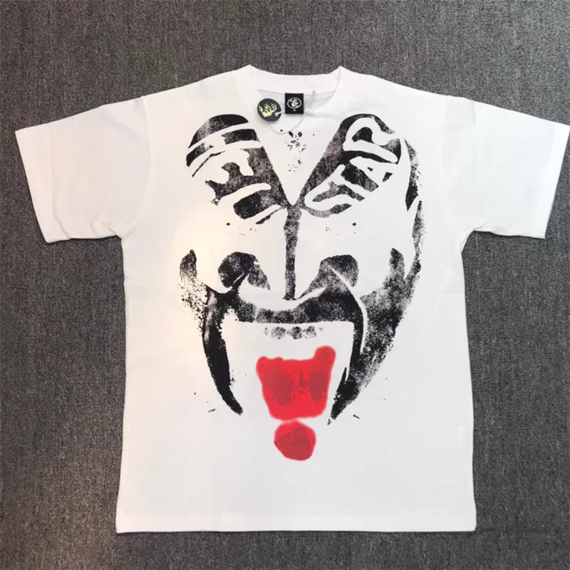 

2024 T-shirt 100% Cotton Retro Wash Print 1:1 Label Couple Loose Top