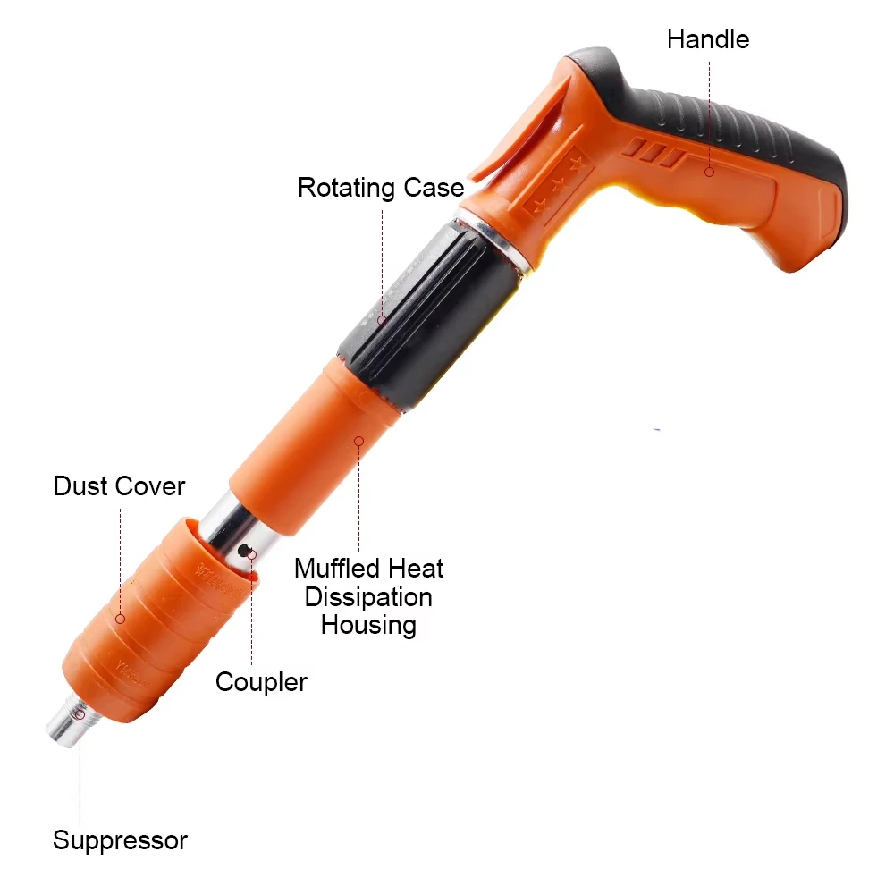 Mini Steel Nail Gun Handheld Powerful Stapler Framing Nailer Tacker Furniture Staple Gun Processing Pulling Concrete Rivet Tool 2