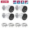 ZOSI 2PK/4PK 4MP Add-on Camera with Ethernet Cables Outdoor Weatherproof PoE Security Camera with Audio Only Work PoE NVR System 1