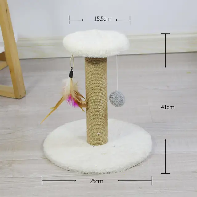 Cat Scratching Post Premium Sisal Rope Scratcher Scratch Post Protecting Your Furniture Durable Climbing for Small Cats Kittens 6