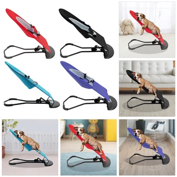 Pet Rocking Chair, Stainless Steel Bracket, Height Adjustable,  Foldable, Portable Puppy Rocker Bed with Anti-slip Pads for Home 1