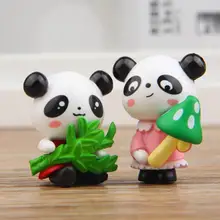 

4Pcs/Set Panda Model Exquisite Portable Cute Miniature Adorable Panda Figurine Panda Figurine for Shelf