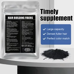 BUNEE Instant Hair Building Keratin Fibers - 7 Color Options, 50g Refill - Black