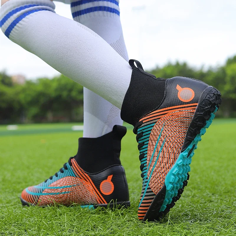 Men's Soccer Shoes Futsal Football Boots Society Professional Football Field Shoes Anti-slip Outdoor Grass Training Sports
