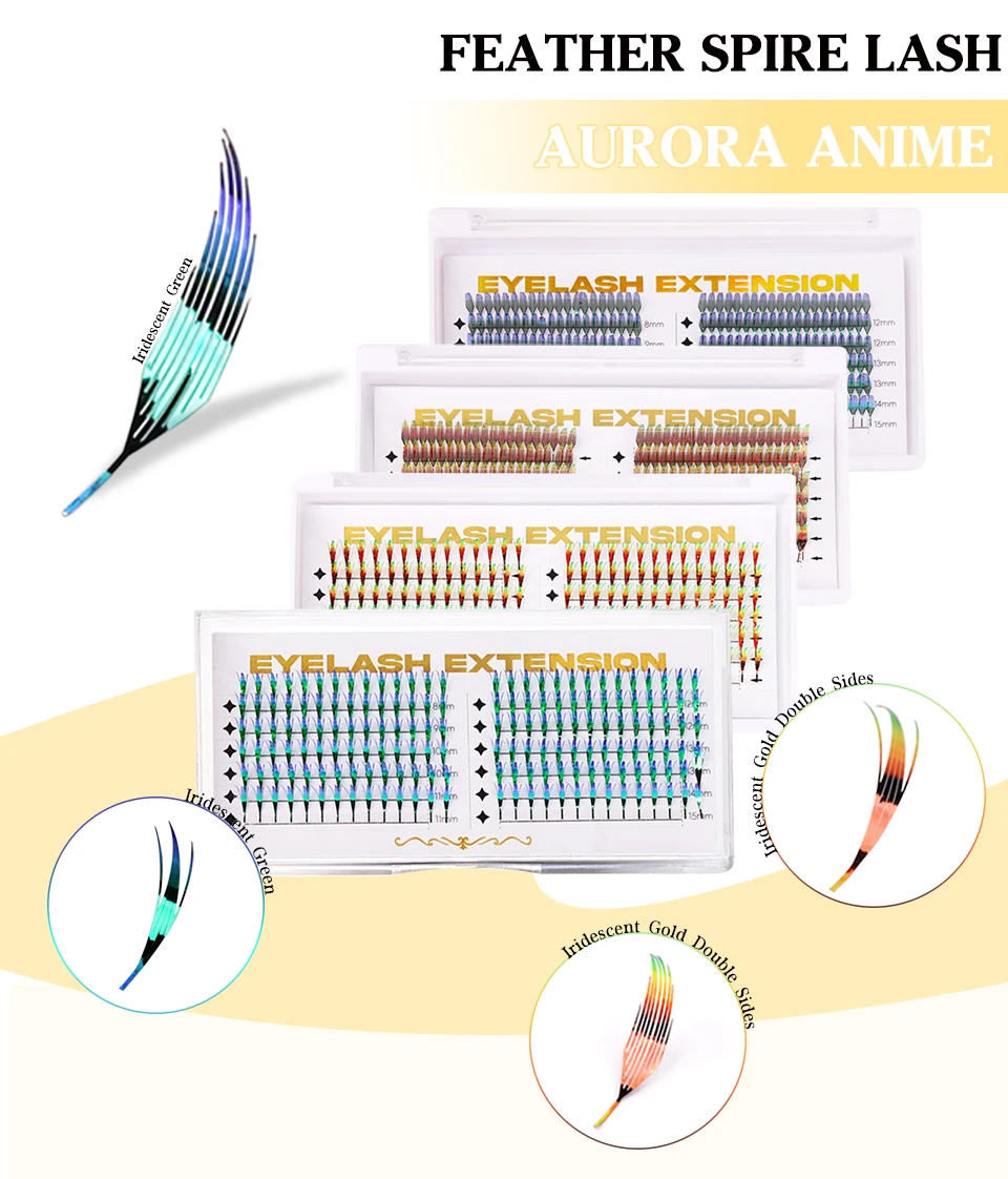 Shiny Glitter Comic Spire Eyelash Extension Holographic Manga False Eyelashes Magical Elf Tinsel Anime Lashes Christmas Party S33ab3ee31b614e28a2735c084e8ba3198