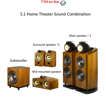 AVplay Double 10 inch HiFi Fever Speaker 5.1/5.2 Home Theater Cinema System With 12 Inch Subwoofer 5.5 inch Around Speaker