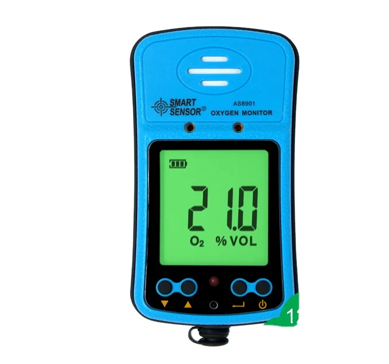 

Smart sensor gas analyzer O2 concentration measuring range 0-30% detector tester AS8901