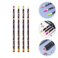 4pcs Nail Diamonds Picking Pens Manicure Rhinestone Picker Pens Manicure Tools rhinestones picker tool 2