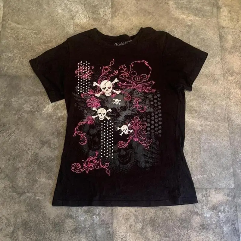 ❤︎最安値　Mサイズ　90 Logo Girl Cropped Tee　黒ピンク 90 Logo Girl Cropped Tee – YZ