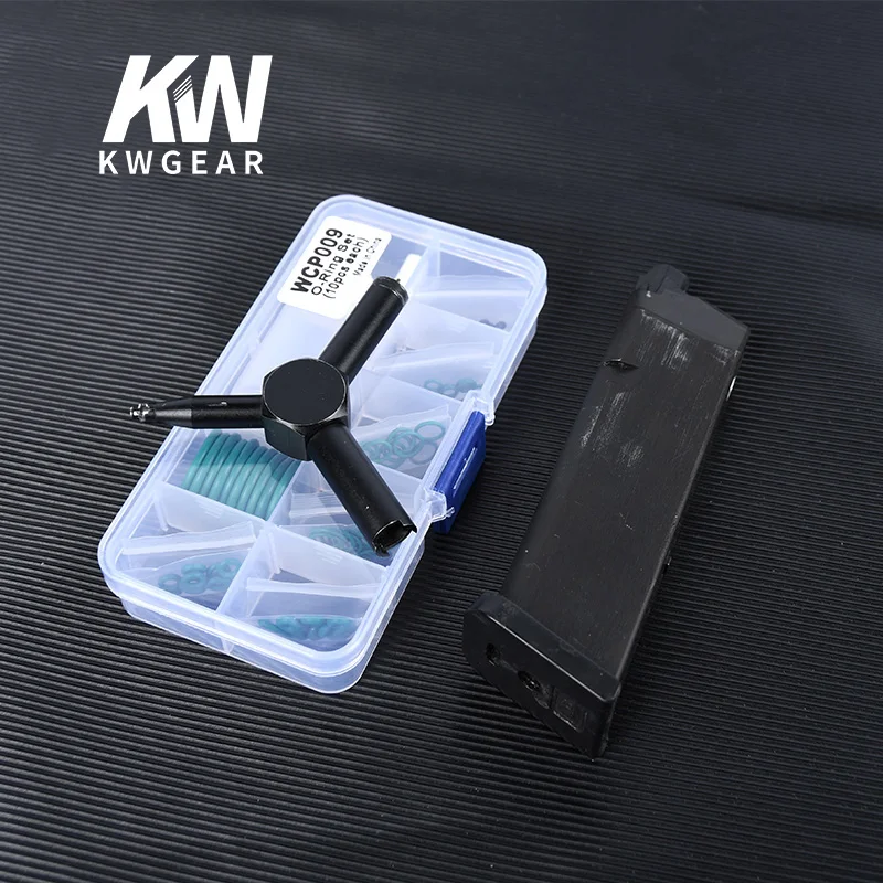 Tactical Magazine Fluorine Rubber O Ring Set For GBB Marui TM Glock 17 G17 Green Flat Silicone Ring Seal Gasket Airsoft Hunting m lok screw replacement set metal buckle set magazine holster magazine holder