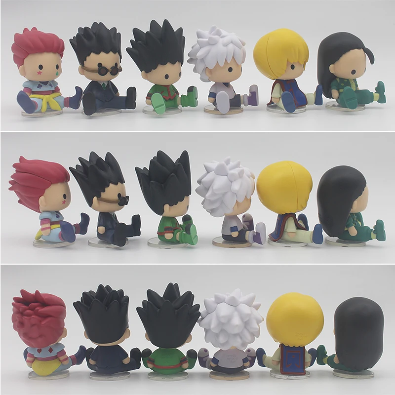Hunter x Hunter Collectible Action Figures - Gon, Killua, Kurapika, Hisoka, Illumi Q Version Ornaments Toys