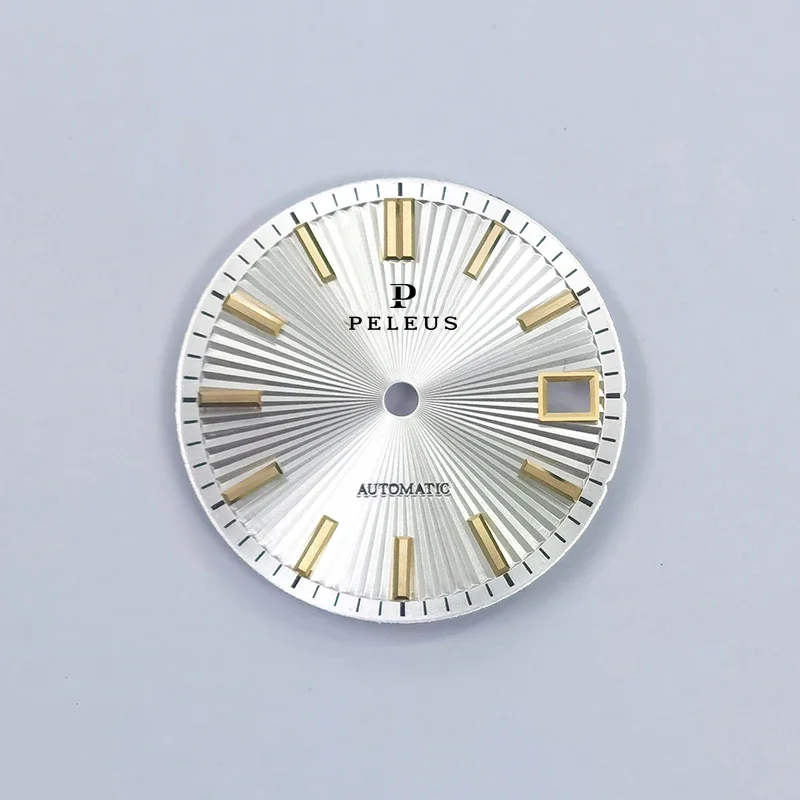Mechanical watch peleus bamboo 28.5MM dial for NH35/34 MOD
