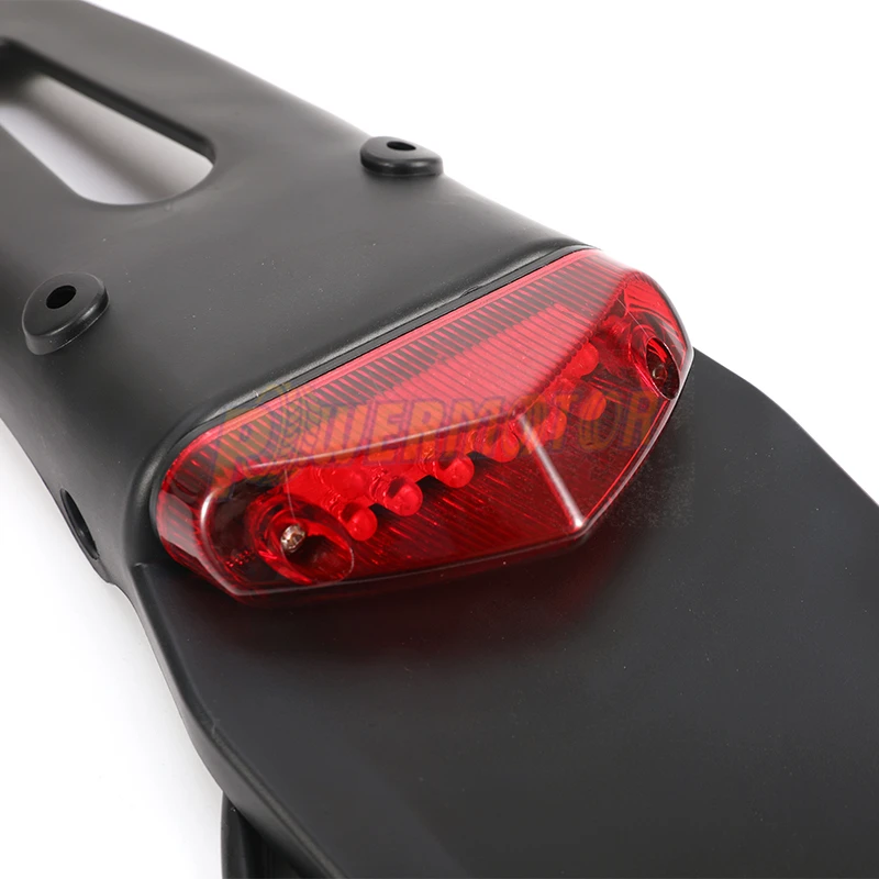 Motorcycle Rear Fender With 12V LED Taillight For SUZUKI HUSQVARNA