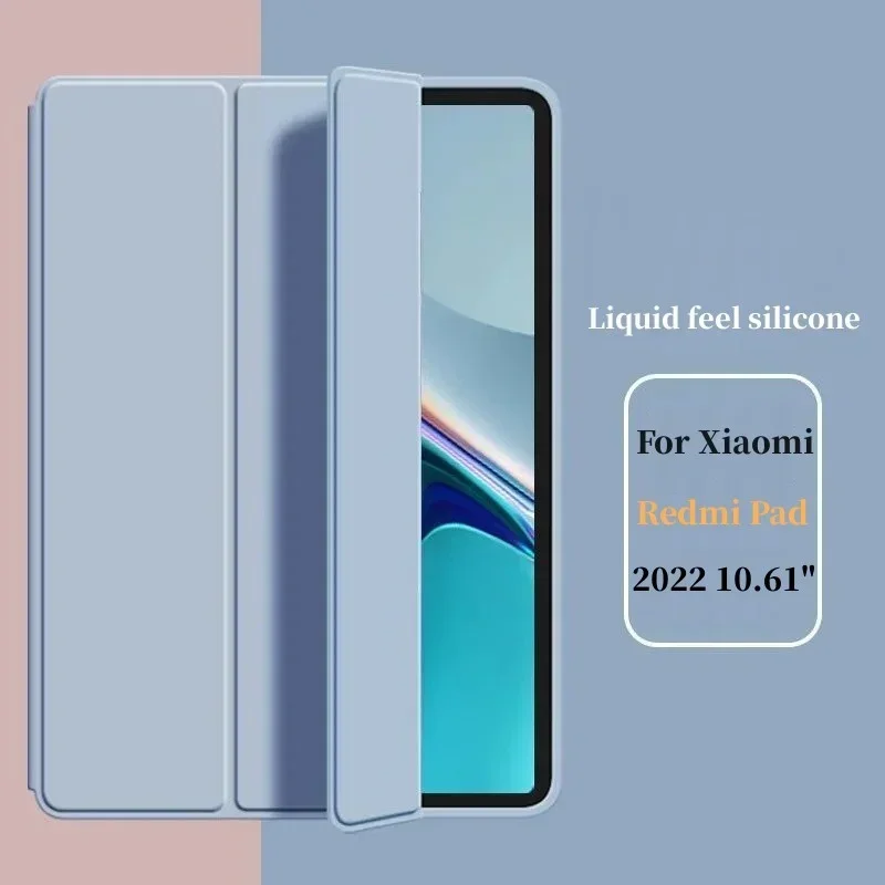Smart Case for Xiaomi RedMi Pad 2022 10.61 Magnetic Filp Stand Cover Tablet Funda for RedMi Pad SE 2023 Case 11 inch+Film+Pen - Vimarsana News