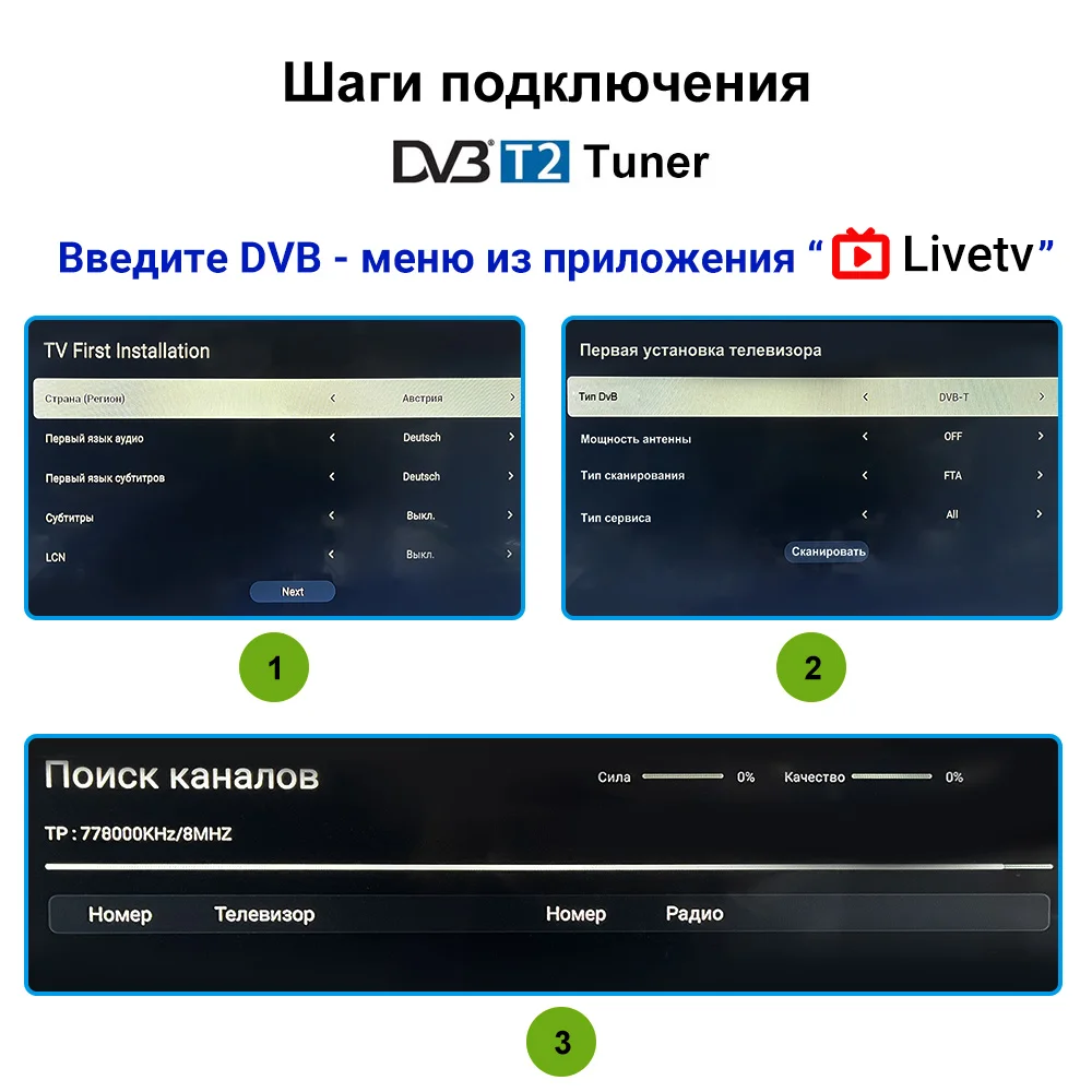 DVB-T2 DVB-S2 Tuner for Homatics Android TV Box R Lite 4K & 4K Plus & RockTek G2 also KICKPI KP1 Google TV Box tv tuner