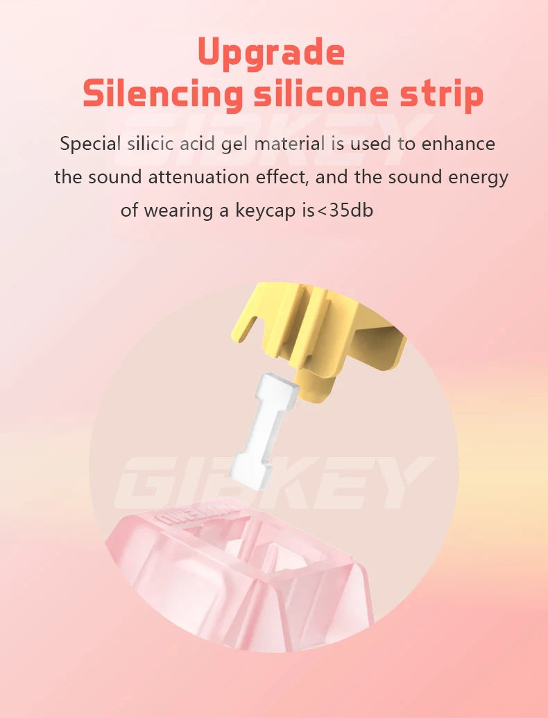 Outemu Silent Peach V3 Switch Lubed Mute Lemon V3 Switches Mechanical Keyboard Linear Tactile 5Pin Hot swap Pre Lubed PA66 POM 13 S33abd860a83742d5af00a452305906dcz