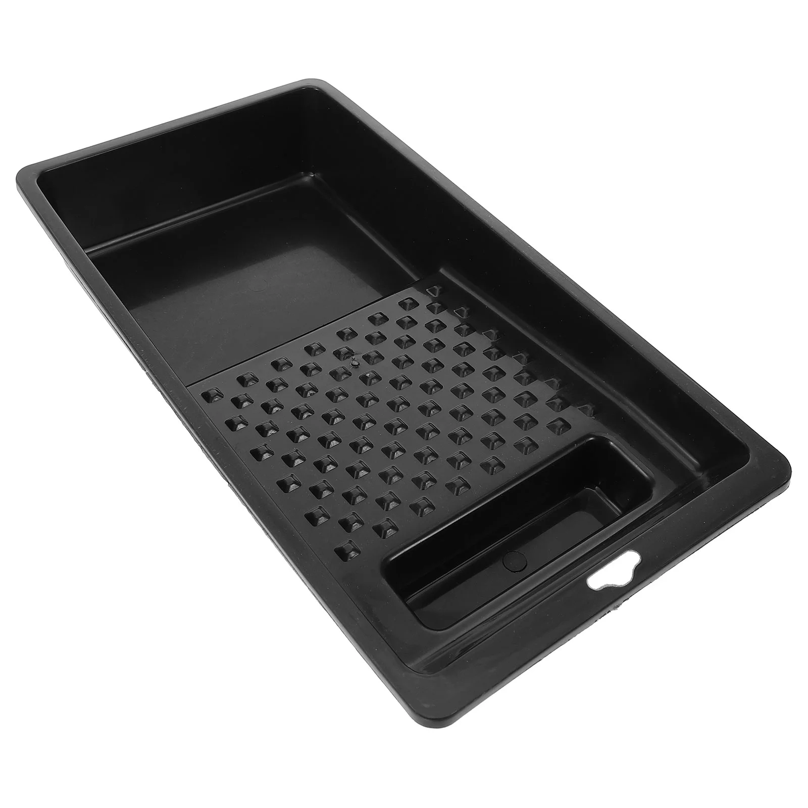 Paint Brush Tray Pans Trays Drip Roller for Painting Container Plastic Liners Black