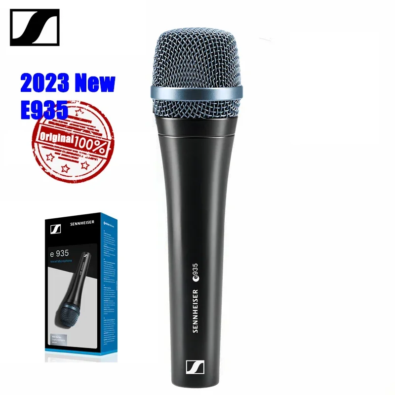 Оригинальный сценический профессиональный мобильный микрофон SENNHEISER E935, микрофон K-Song, конденсаторный студийный проводной микрофон для караоке