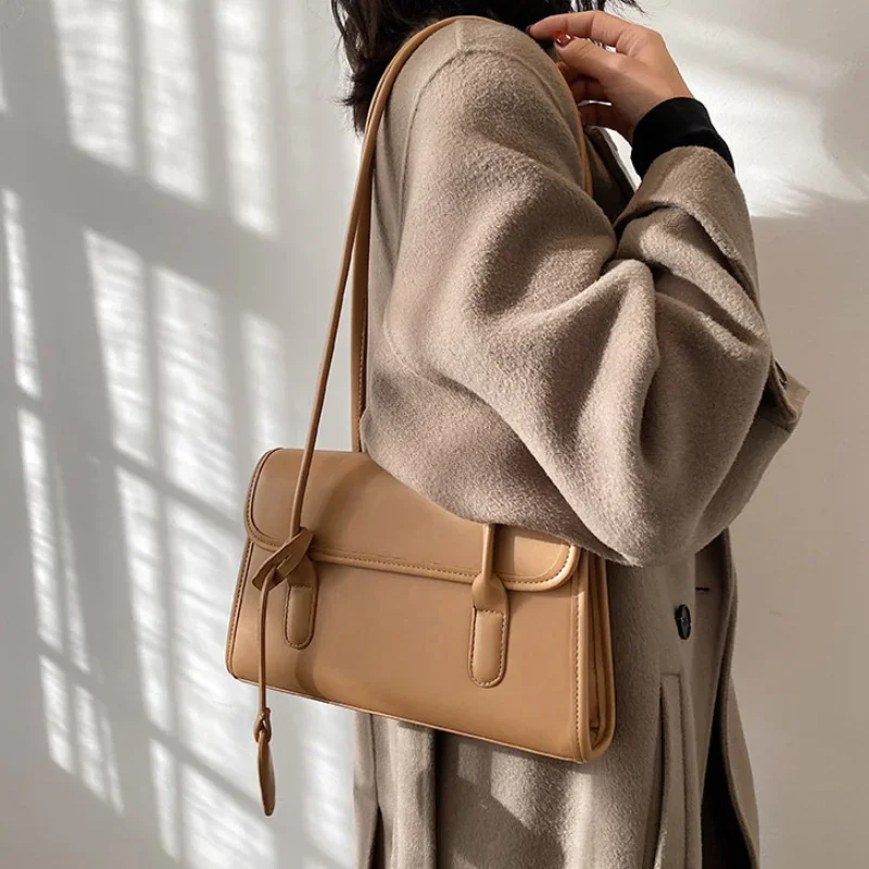 Women\'s PU Luxury Simple Casual Messenger Crossbody Midium Bag Femele Single Shoulder Square Bags for Women Purses and Handbags