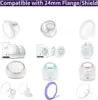 Flange Inserts 13/15/17/19/21mm 10PC,Compatible with Medela/Momcozy/Spectra/YOUHA/XIMYRA S9/S12 24mm Shields/Flanges 4