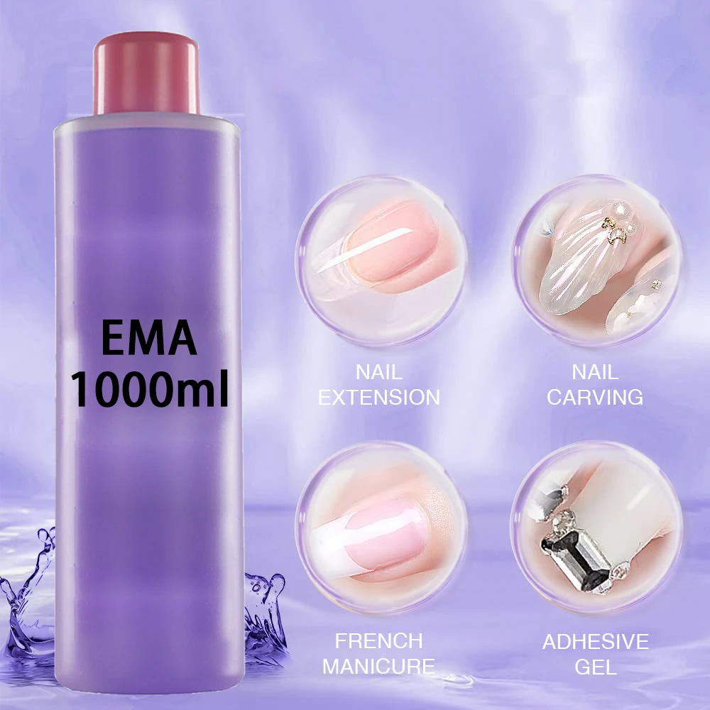 1000ml Acrylic Liquid Monomer Large Volume Ema Monomer For Acrylic Nail