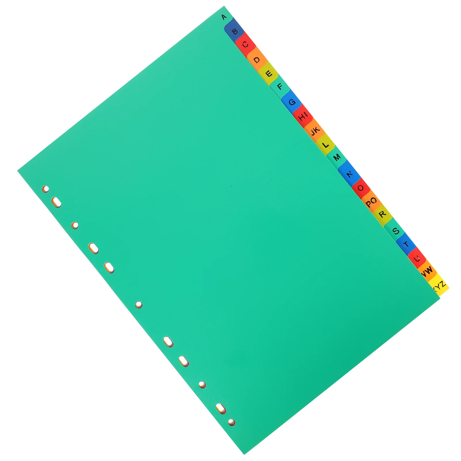 Notebook Binder Divider 21 Pcs Notepads A4 Separated Loose Leaf Page Dividers Loose-leaf Markers Punched Binder Book Plastic Tabs Notebook Index Office