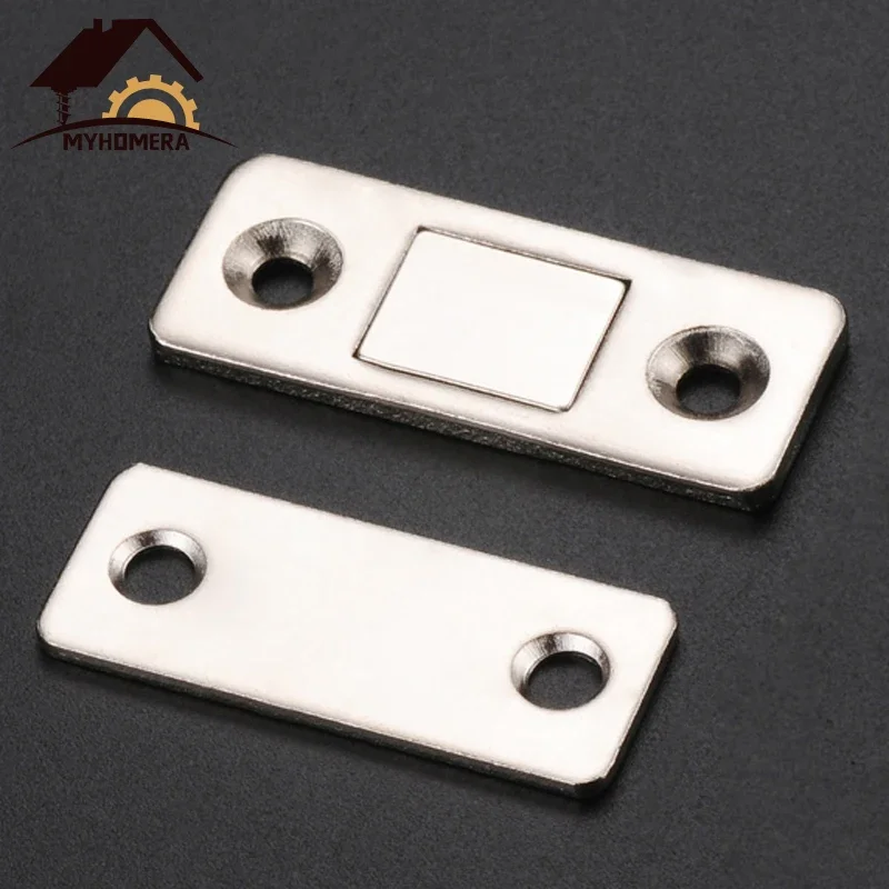 Magnetic Cabinet Catches 2pcs/ Set Magnet Door Stops Hidden Door Closer With Screw For Closet Cupboard Case Drawer Furniture DIY magnetic cabinet catches door closer door catches door stops cabinet door stop