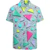 80s 90s Hawaiian Shirt for Men Vintage Button Down Short Sleeve Big and Tall Shirts Funny Party Disco Outfit clothes 6
