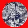Ceramic Decorative Plate Blue Iru Sketch Tiger Circular Shape Tableware Restaurant Dessert Tray Home Bedroom Art Hanging Plate 4