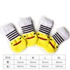4 Pcs/set of Cute Pet Dog Socks with Printed Non-slip Cat and Puppy Shoes To Protect and Prevent Dirt Warm Pet Socks 5