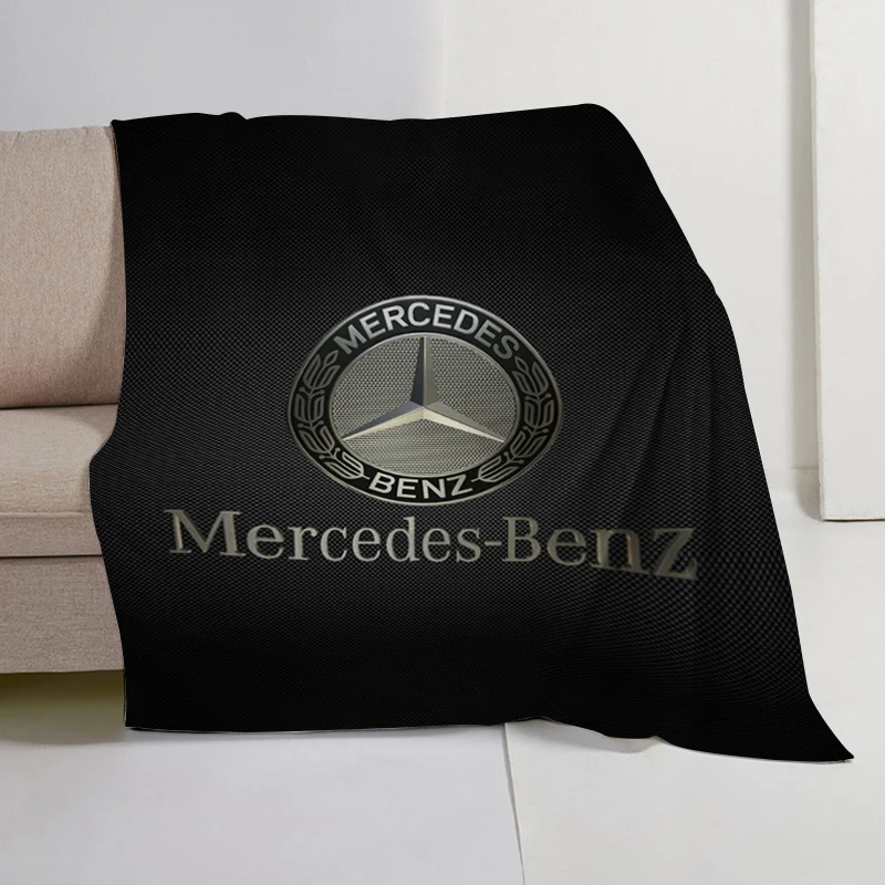 

Custom Blanket Sofa Winter Mercedes Benzs Microfiber Bedding Warm Knee Bed Fleece Camping Nap King Size Fluffy Soft Blankets