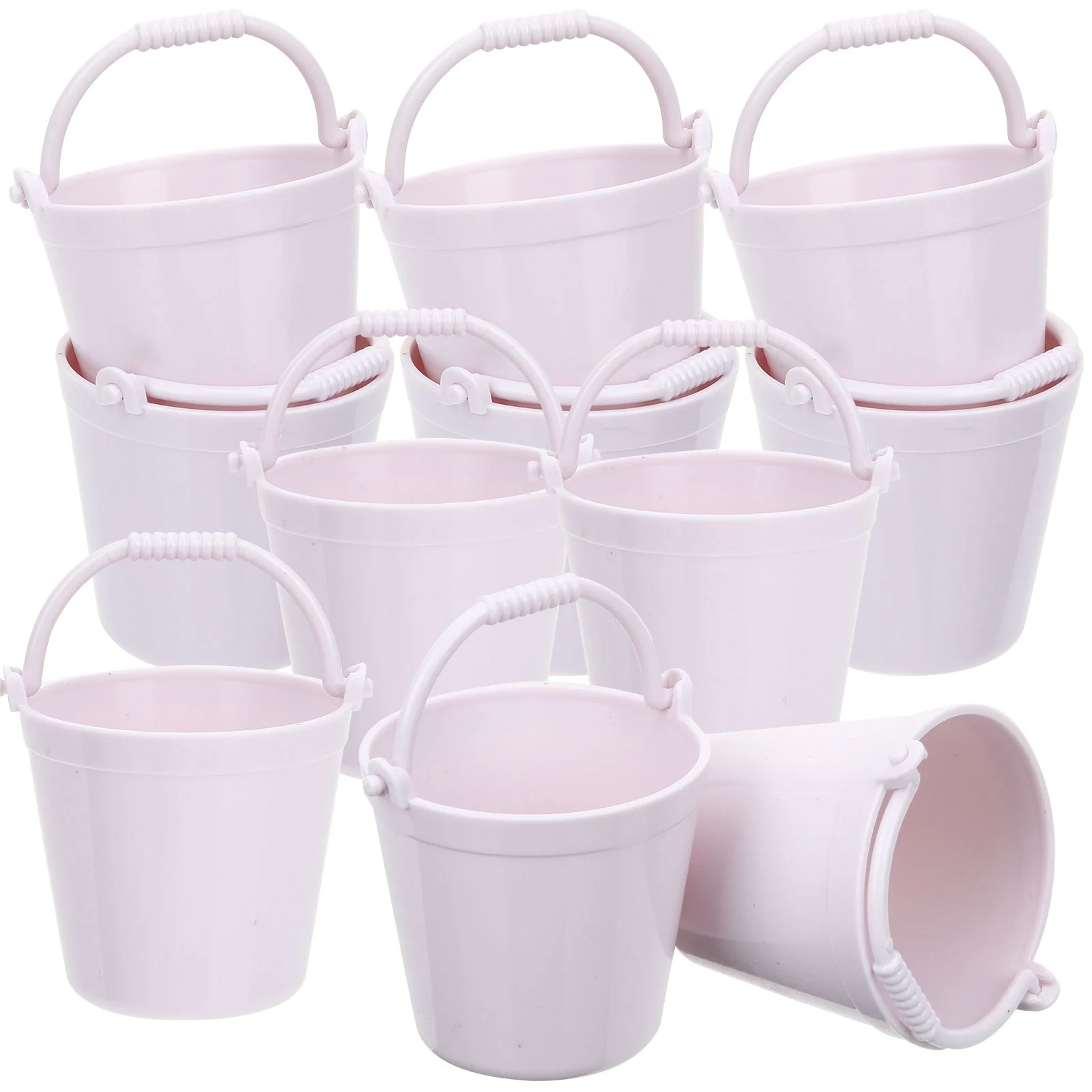 15 Pcs Decorations Mini Bucket Child Childrens Toys Tiny Plastic Miniature Gardening Accessory slide card slot plastic tpu combo case for iphone 12 mini cell phone accessory rose gold