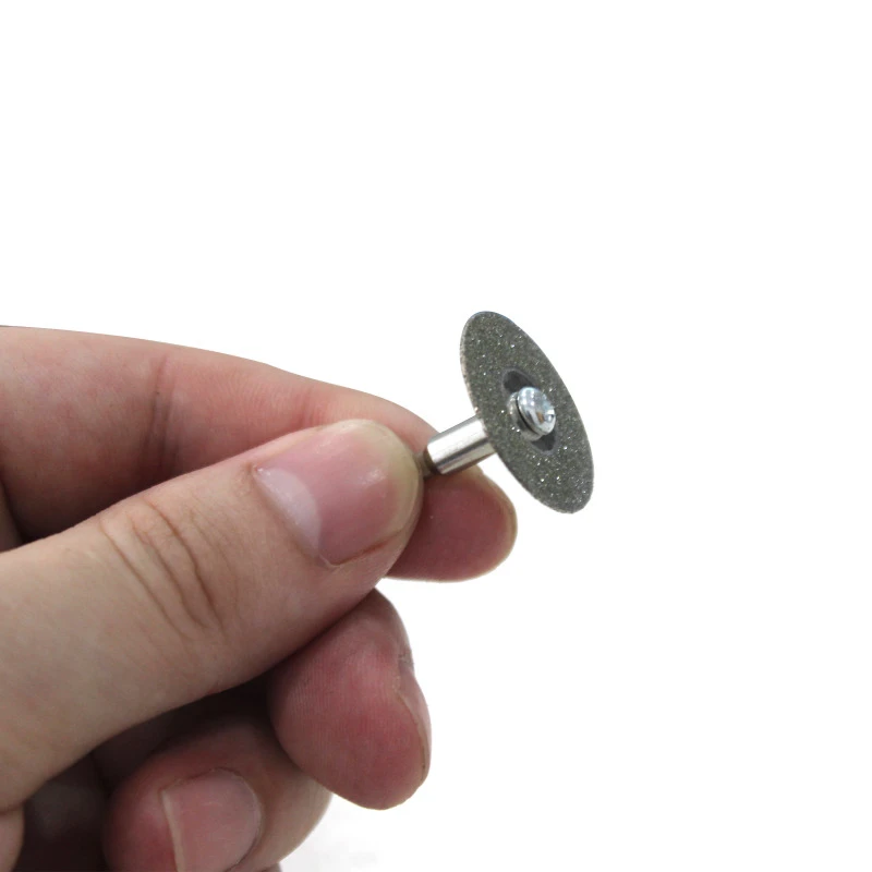 5pcs 22mm 다이아몬드 커팅 디스크 1pcs 연결 생크 미니 다이아몬드 톱 블레이드 Dremel 드릴 맞춤 로타리 도구에 대 한 잘라 내기