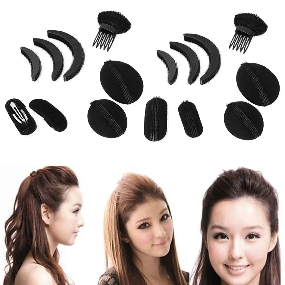 8pcs Hair Volume Increase Puff Sponge Invisible Fluffy Sponge Pad Clip For DIY Women Girls Hair Styling Tools