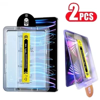2PCS HD Easy Install Screen Protector For Samsung Galaxy Tab S10 FE A9 Plus S6 Lite S7 FE S8 Plus S9 FE Plus Tempered Glass