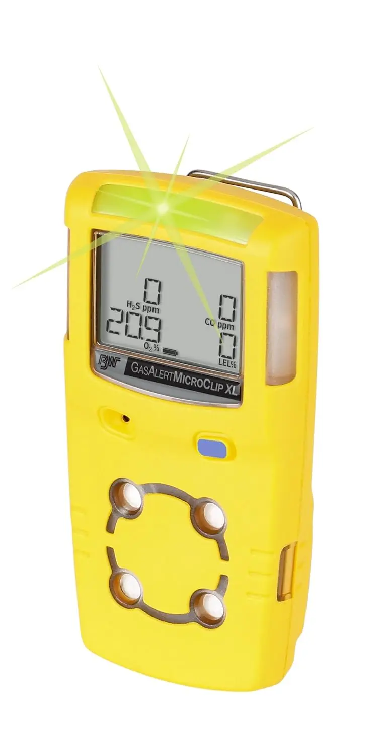 Technologies MCXL-XWHM-Y-NA GasAlertMicroClip XL 4 Gas Detector