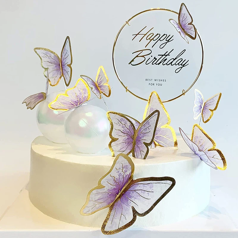 Birthday Decoration Butterflies Monarch  Butterfly Birthday Party  Decoration - Party & Holiday Diy Decorations - Aliexpress