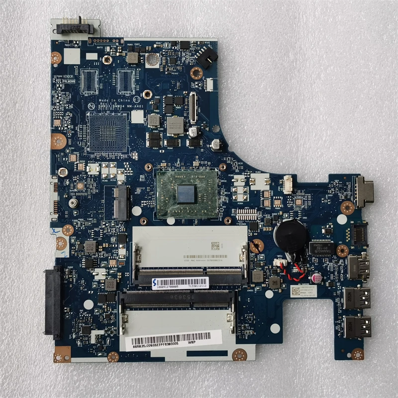 

5B20J22933 Used Fro Lenovo G51-35 Motherboard NM-A401 With E1-7010 A4 A6 A8 UMA DDR3 100% Tested