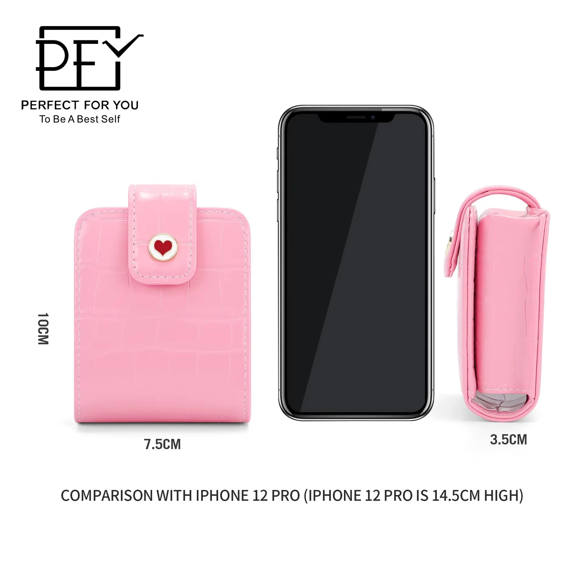 Portable portable cosmetic bag ladies fashion ideas with makeup mirror red envelopes