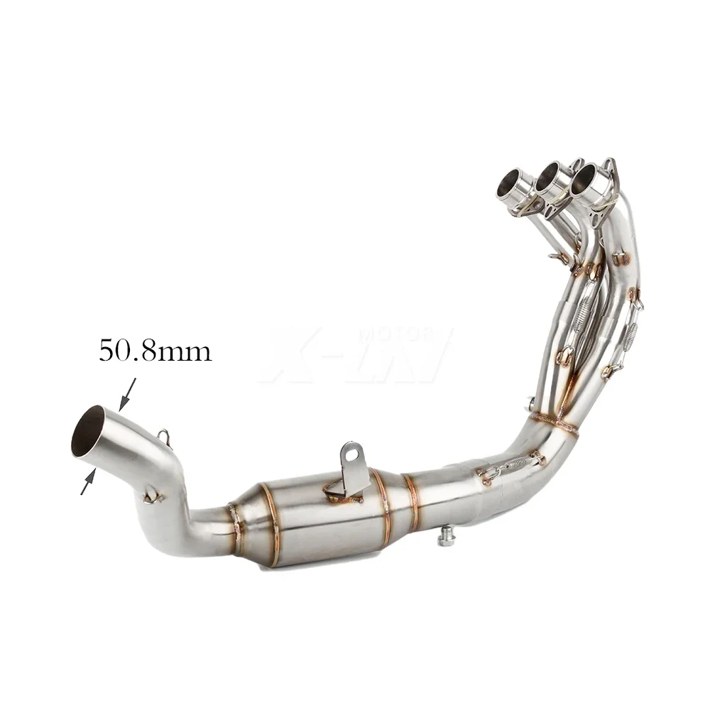 

For Yamaha MT09 FZ09 FZ 09 2021-2023 XSR 900 2022-2023 XSR900 MT-09 FZ-09 MT 09 Slip-on Motorcycle Exhaust Header Link Pipe