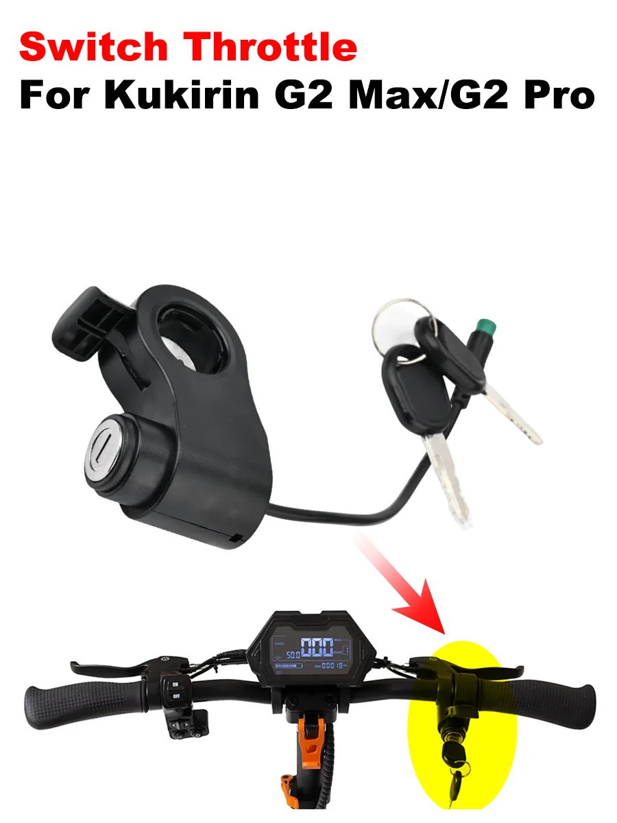 Drossel für Kukirin G2 Max / G2 Pro Elektroroller Geschwindigkeitsbeschleuniger Schalter 5-poliges Kabel mit Sperrschlüsselteilen – Detail 1