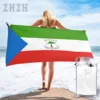 More Design Equatorial Guinea Flag Emblem Bath Towel Quick dry Microfiber Absorbing Soft Water Breathable Beach Swimming 2