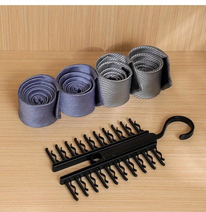 Large Cap Tie Storage Hange Capacity Bow Clip Scarf Belt Hanging RackTie Belt Display Holder Wardrobe Household High Capacity_voghion.com