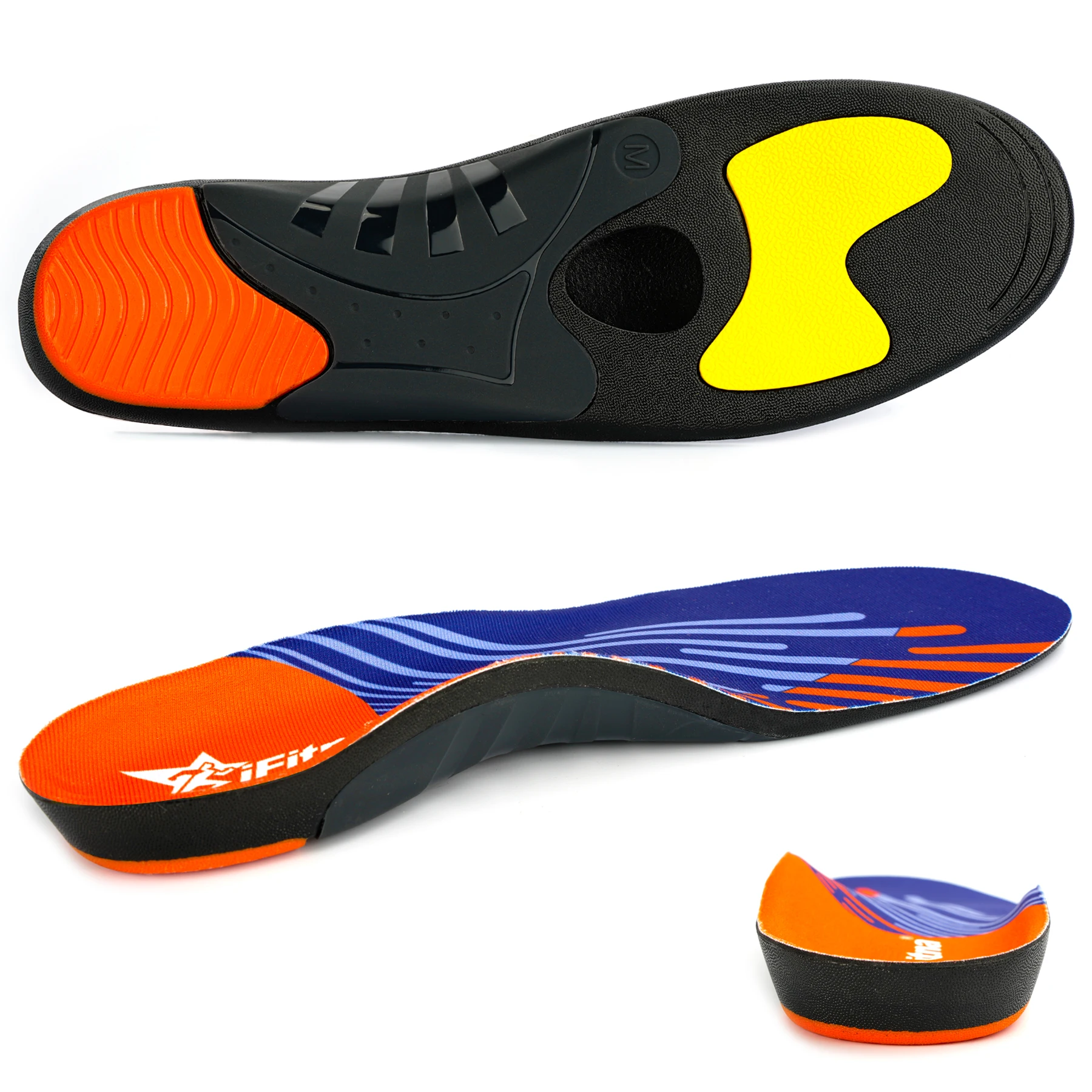 IFitna PU Plantarfasziitis-Schmerzlinderung Orthopädische Einlegesohle für Männer und Frauen Sneaker Plattfüße Hohe Fußgewölbestütze Orthopädische Einlage – Detail 8