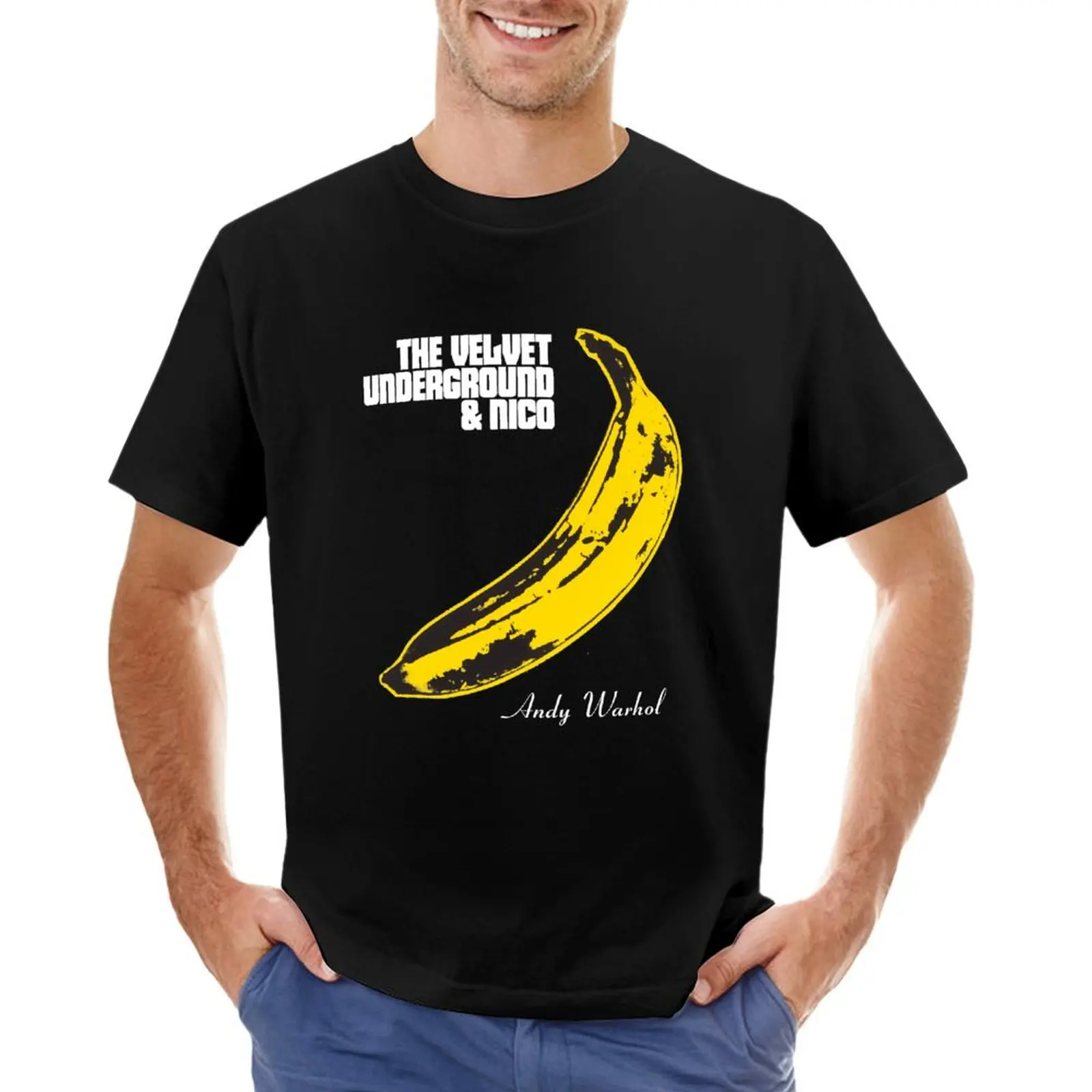 

VELVET UNDERGROUND & NICO BLK T-shirt blacks graphics Men's t-shirts